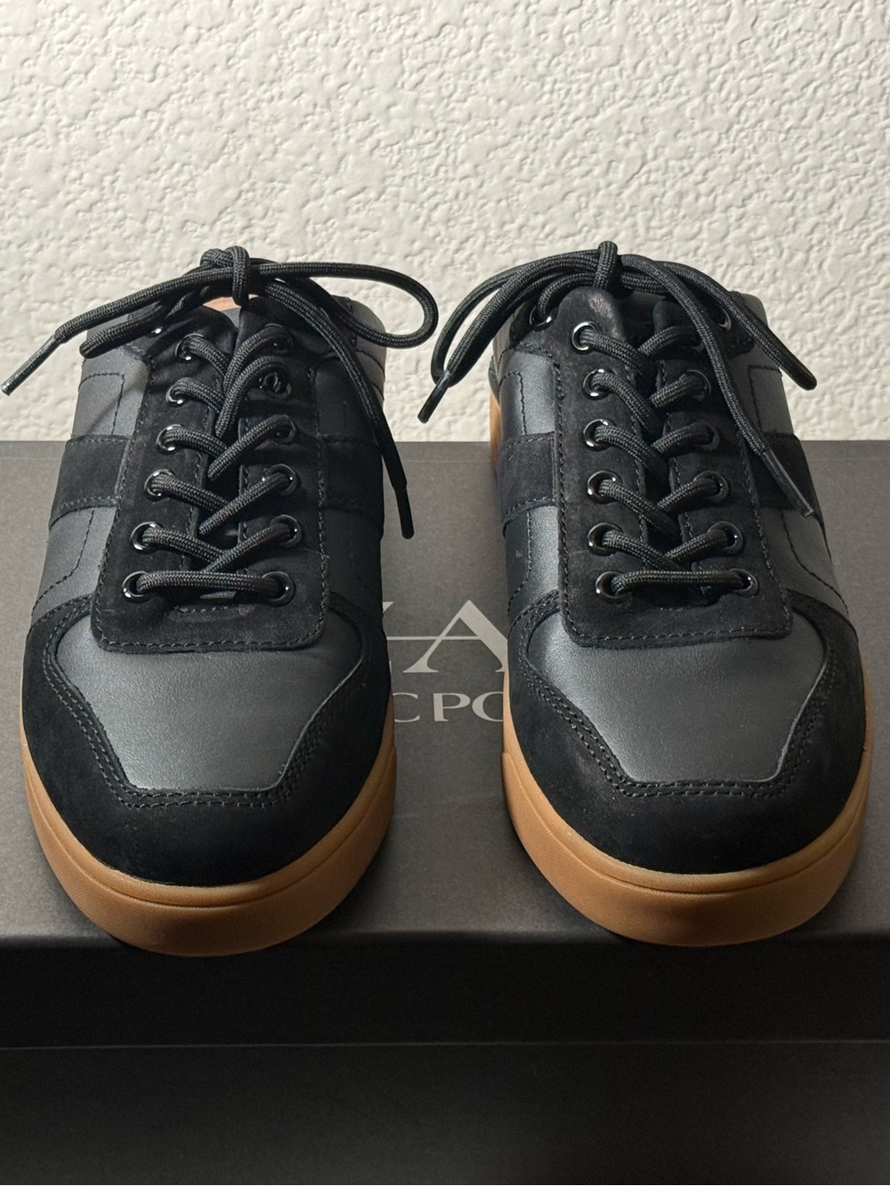 Zac Posen Black Sneakers with Gum Sole